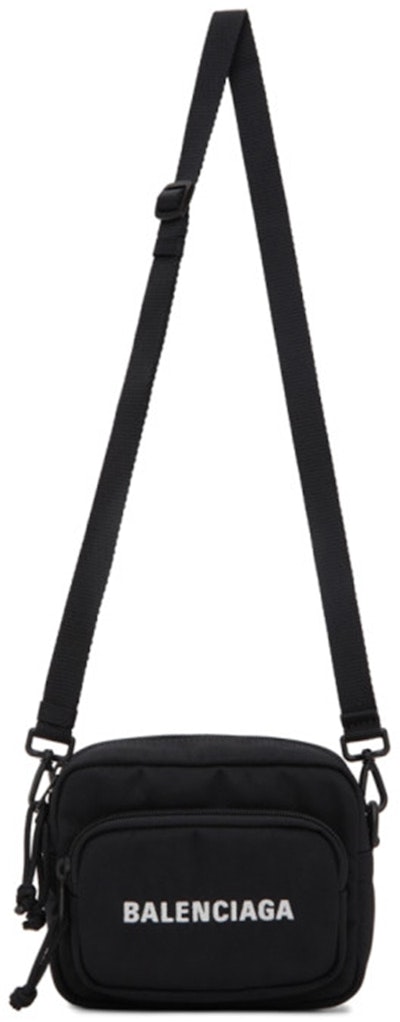 balenciaga-wheel-logo-embroidered-camera-bag-black