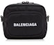 Lookbook Balenciaga Wheel Logo Embroidered Camera Bag Black