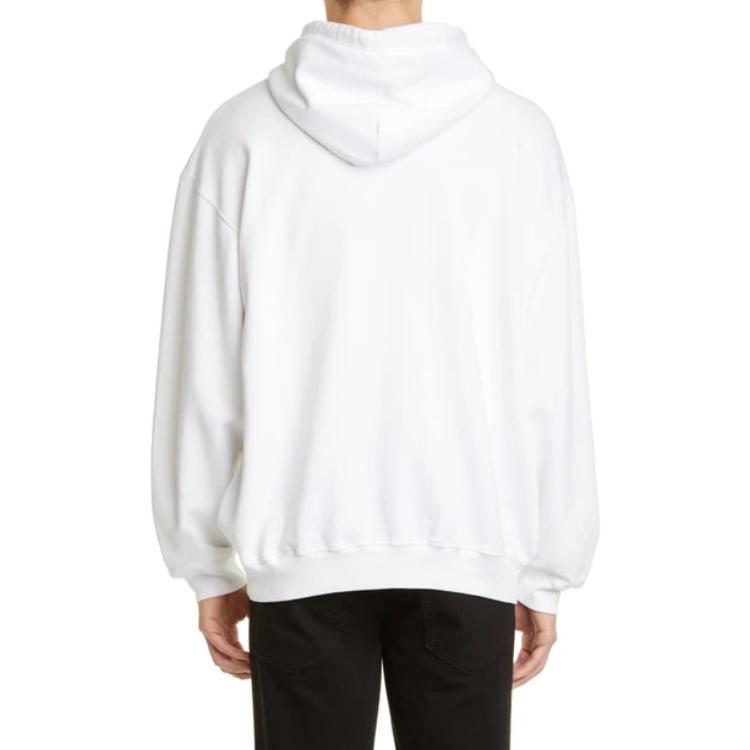 Balenciaga White Graphic Print Pullover Hoodie Long Sleeve 578138TEV199044 圖 4