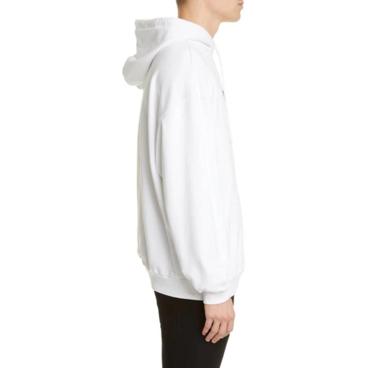 Balenciaga White Graphic Print Pullover Hoodie Long Sleeve 578138TEV199044 圖 5
