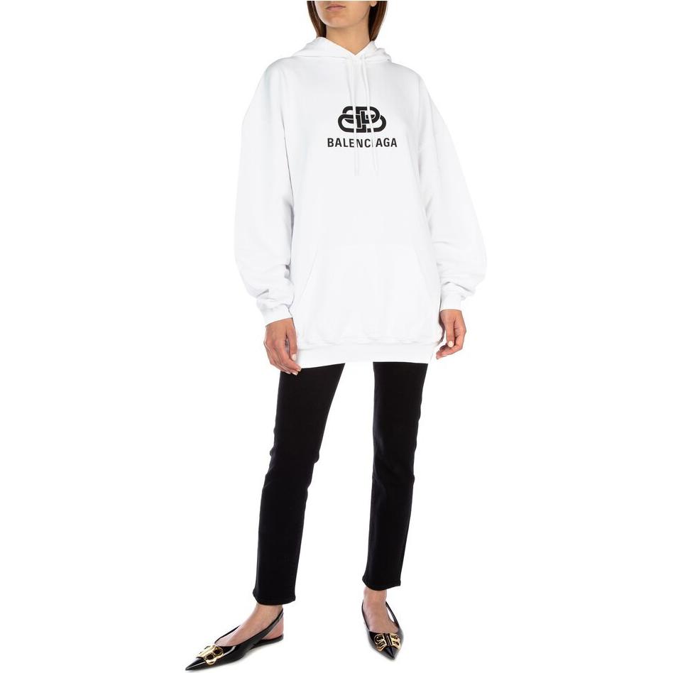 Balenciaga White Graphic Print Pullover Hoodie Long Sleeve 578138TEV199044 圖 6