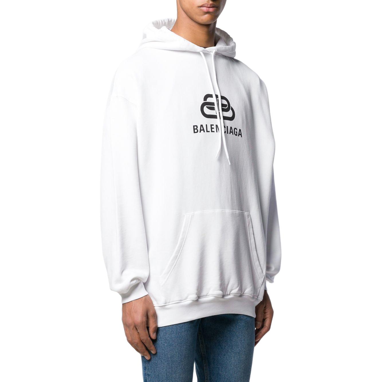 Balenciaga White Graphic Print Pullover Hoodie Long Sleeve 578138TEV199044 圖 9