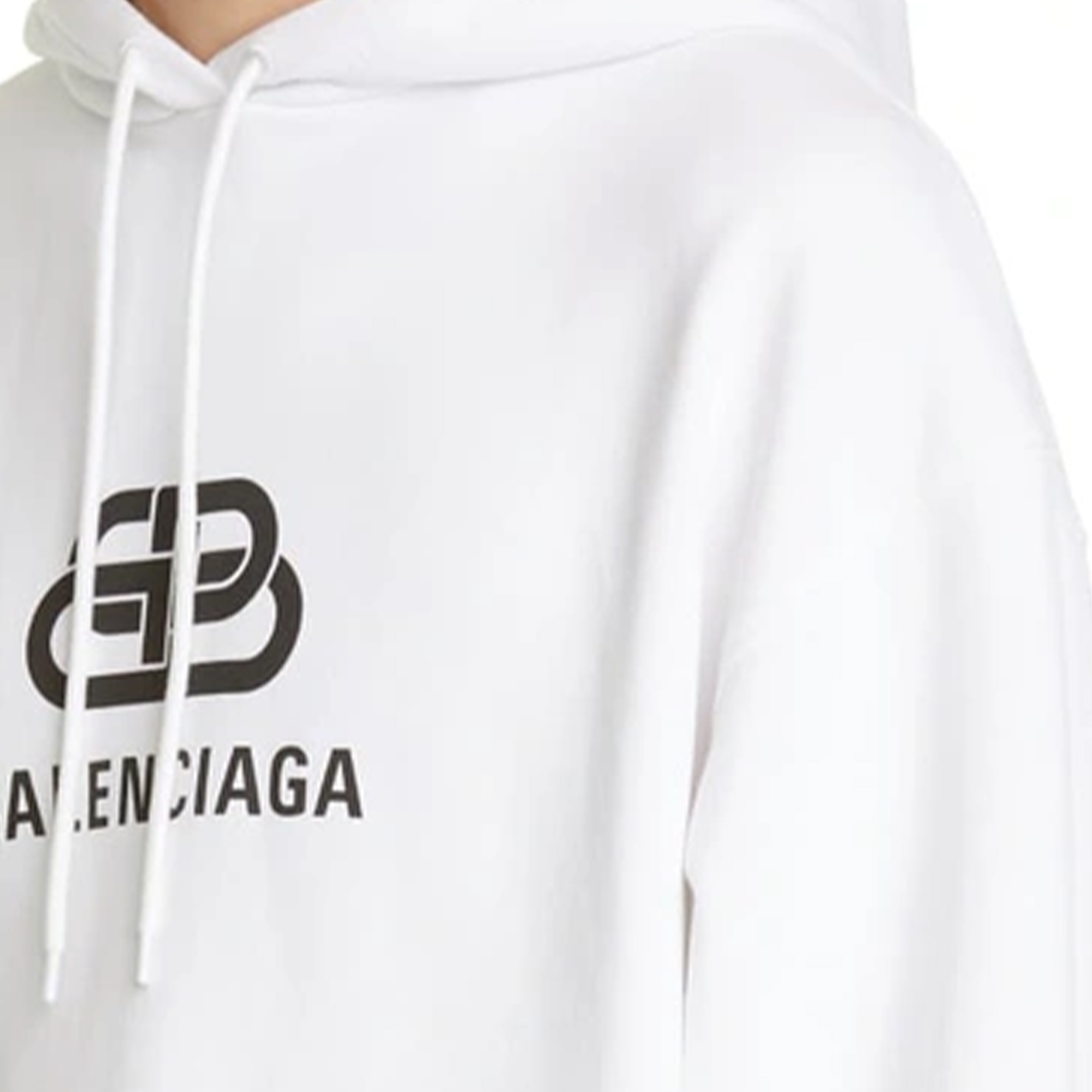 Balenciaga White Graphic Print Pullover Hoodie Long Sleeve 578138TEV199044 圖 10