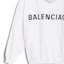 Cheap Balenciaga 白色後背Logo連帽衫 556143TAV379000
