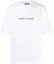 Order Balenciaga White Logo Print Comfortable Short Sleeve T-Shirt 612966TIV549040