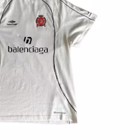 Purchase Balenciaga 白色logo印花寬鬆版男女皆宜圓領T恤 777705TPVR59040