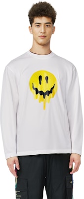 Balenciaga 白色微笑骷髏印花長袖T恤 常規剪裁。 651796TKVA18639 Details for Balenciaga 白色微笑骷髏印花長袖T恤 常規剪裁。 651796TKVA18639