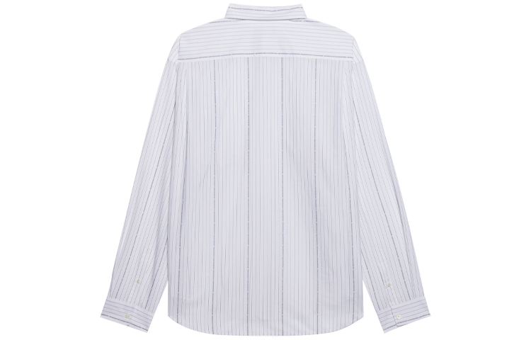 Lookbook Camisa Balenciaga Blanca de Rayas Manga Larga Ajuste Holgado 662983TKM419040