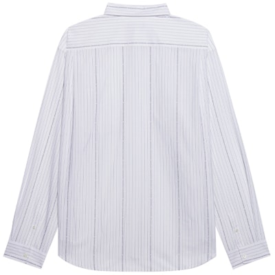 Camisa Balenciaga Blanca de Rayas Manga Larga Ajuste Holgado 662983TKM419040 Lookbook Camisa Balenciaga Blanca de Rayas Manga Larga Ajuste Holgado 662983TKM419040