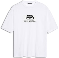 Balenciaga White T-shirt with BB Logo for Men Classic Print 570803TEV489044 Balenciaga White T-shirt with BB Logo for Men Classic Print 570803TEV489044