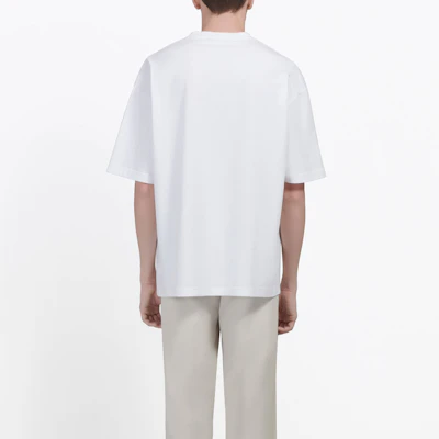 Balenciaga White T-shirt with BB Logo for Men Classic Print 570803TEV489044 Shop Balenciaga White T-shirt with BB Logo for Men Classic Print 570803TEV489044