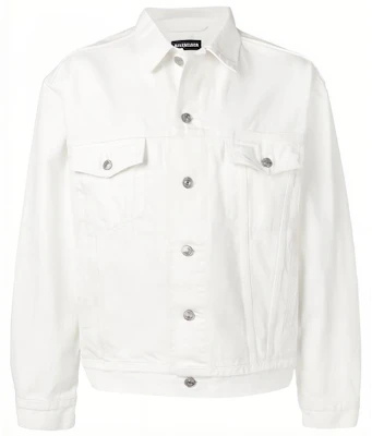 Balenciaga White Washed Denim Jacket with Back Letter Logo. 571322TDW049765 Order Balenciaga White Washed Denim Jacket with Back Letter Logo. 571322TDW049765