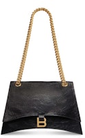 Balenciaga Women's Crush Medium Chain Bag Black Balenciaga Women's Crush Medium Chain Bag Black