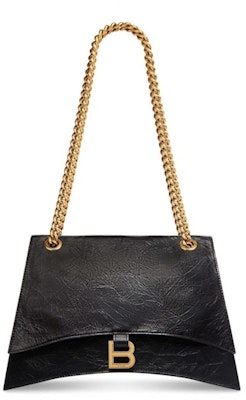 Balenciaga Women's Crush Medium Chain Bag Black Buy Balenciaga Women's Crush Medium Chain Bag Black