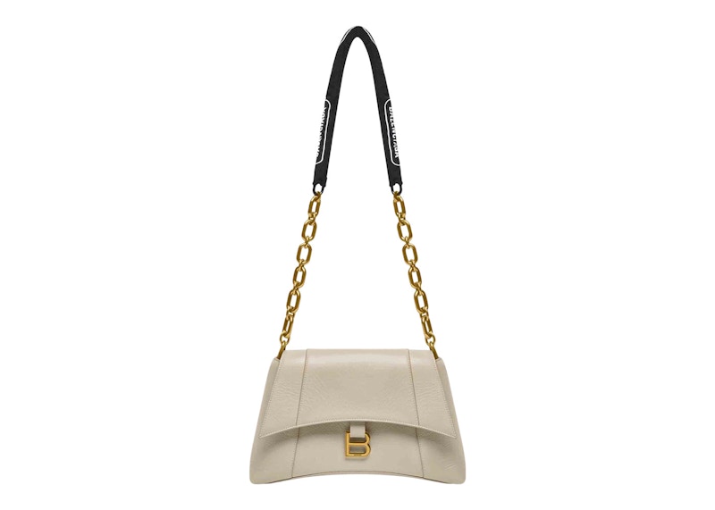 Buy Tas Bahu Kecil Wanita Balenciaga Downtown Rantai Beige