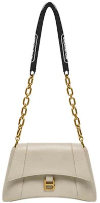Tas Bahu Kecil Wanita Balenciaga Downtown Rantai Beige Buy Tas Bahu Kecil Wanita Balenciaga Downtown Rantai Beige