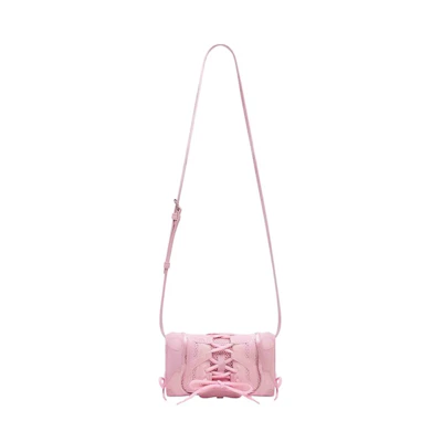 Balenciaga Women's Trainershead Phone Holder with Strap Pink