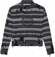 Balenciaga Wool Farisle Patch Sweater 'Grey/Multicolor' Balenciaga Wool Farisle Patch Sweater 'Grey/Multicolor'