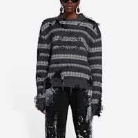 발렌시아가 울 페어아일 패치 스웨터 '그레이/멀티컬러' 663872 T1609 6484 Lookbook 발렌시아가 울 페어아일 패치 스웨터 '그레이/멀티컬러' 663872 T1609 6484