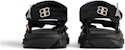 Sandal Pantai Tenunan Balenciaga 'Hitam' 706279W2CCP1000