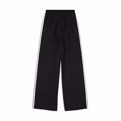 Balenciaga Adidas Black Striped Relaxed Straight-Leg Pants Small Fit. 723824TNVN28482