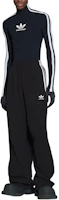 Lookbook Balenciaga x Adidas Celana Hitam Garis Lurus Santai Fit Kecil. 723824TNVN28482