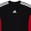 Cheap Balenciaga x Adidas Logo Print Striped Trim Crewneck T-Shirt Black. 712401TNVA61003