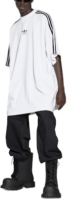 Balenciaga x Adidas Logo Print Tee White - Relaxed Fit, Three Stripes. 739101TNVA61156 Purchase Balenciaga x Adidas Logo Print Tee White - Relaxed Fit, Three Stripes. 739101TNVA61156