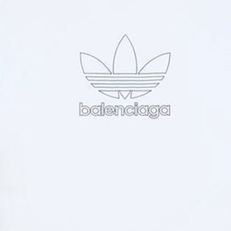 Balenciaga Adidas  White Logo Print Relaxed Fit Crewneck T-Shirt 723976TNVN89040 圖 4
