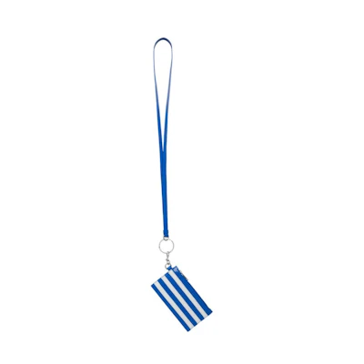 Balenciaga x adidas Card Case On Keychain Blue/White