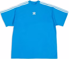 Balenciaga x Adidas FW22 Blue 3-Stripes Logo Loose Fit T-Shirt. 739101TNVA64026 Balenciaga x Adidas FW22 Blue 3-Stripes Logo Loose Fit T-Shirt. 739101TNVA64026