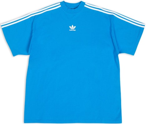 Camiseta Balenciaga x Adidas FW22 Azul Logo 3 Rayas Corte Holgado. 739101TNVA64026 Buy Camiseta Balenciaga x Adidas FW22 Azul Logo 3 Rayas Corte Holgado. 739101TNVA64026
