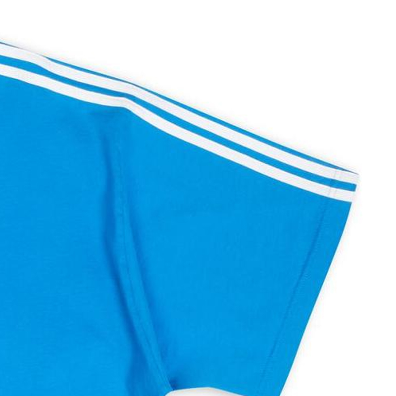 Cheap Camiseta Balenciaga x Adidas FW22 Azul Logo 3 Rayas Corte Holgado. 739101TNVA64026