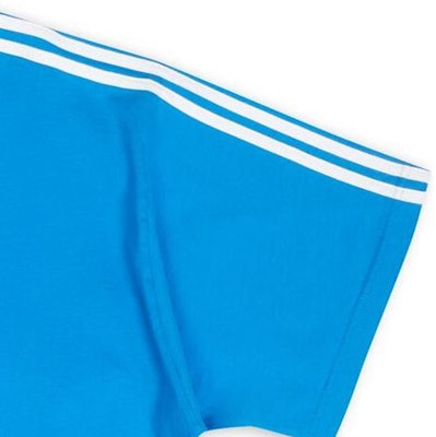 Camiseta Balenciaga x Adidas FW22 Azul Logo 3 Rayas Corte Holgado. 739101TNVA64026 Cheap Camiseta Balenciaga x Adidas FW22 Azul Logo 3 Rayas Corte Holgado. 739101TNVA64026