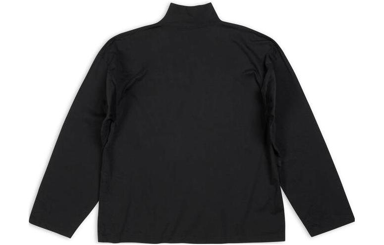 Lookbook バレンシアガ x アディダス FW22 ブラック ロゴプリント タートルネック 長袖Tシャツ 724591TNVP81070