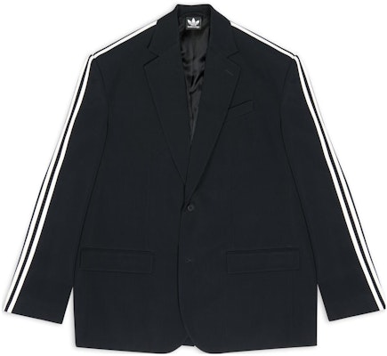 Balenciaga x Adidas FW22 Jaket Blazer Hitam Kolaborasi. 725143TIO481000 Order Balenciaga x Adidas FW22 Jaket Blazer Hitam Kolaborasi. 725143TIO481000
