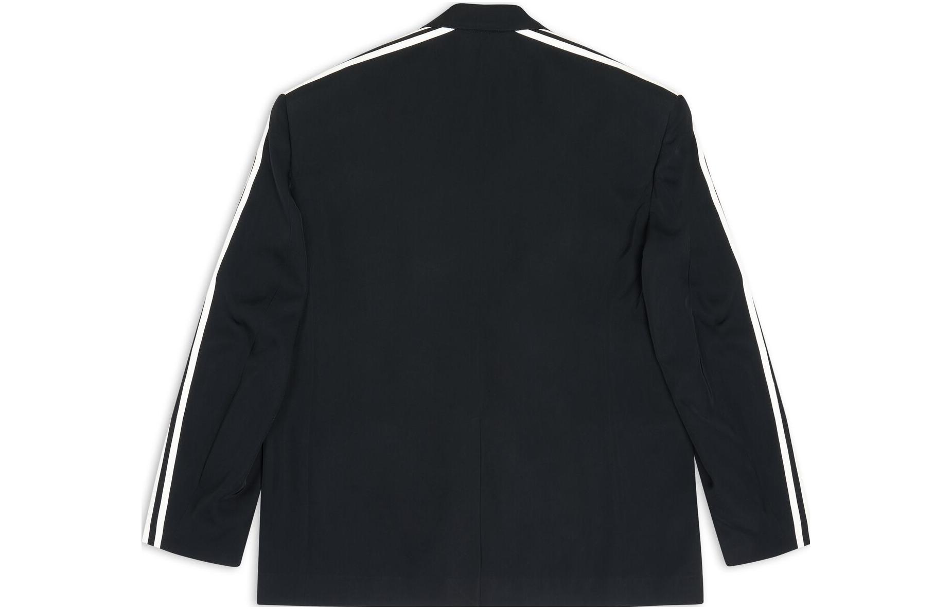 Lookbook Balenciaga x Adidas FW22 Jaket Blazer Hitam Kolaborasi. 725143TIO481000