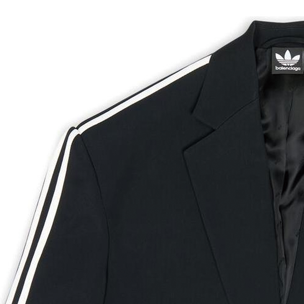 Cheap Balenciaga x Adidas FW22 Jaket Blazer Hitam Kolaborasi. 725143TIO481000