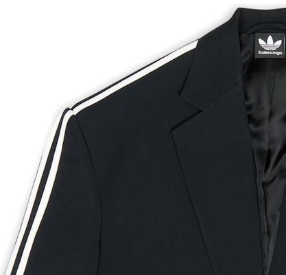Balenciaga x Adidas FW22 Jaket Blazer Hitam Kolaborasi. 725143TIO481000 Cheap Balenciaga x Adidas FW22 Jaket Blazer Hitam Kolaborasi. 725143TIO481000