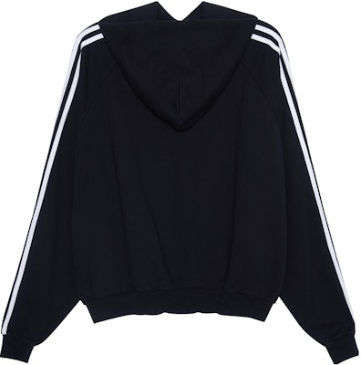 발렌시아가 아디다스 FW22 블랙 스트라이프 로고 프린트 후디 남녀공용 오버핏. 729322TNVN28482 Lookbook 발렌시아가 아디다스 FW22 블랙 스트라이프 로고 프린트 후디 남녀공용 오버핏. 729322TNVN28482