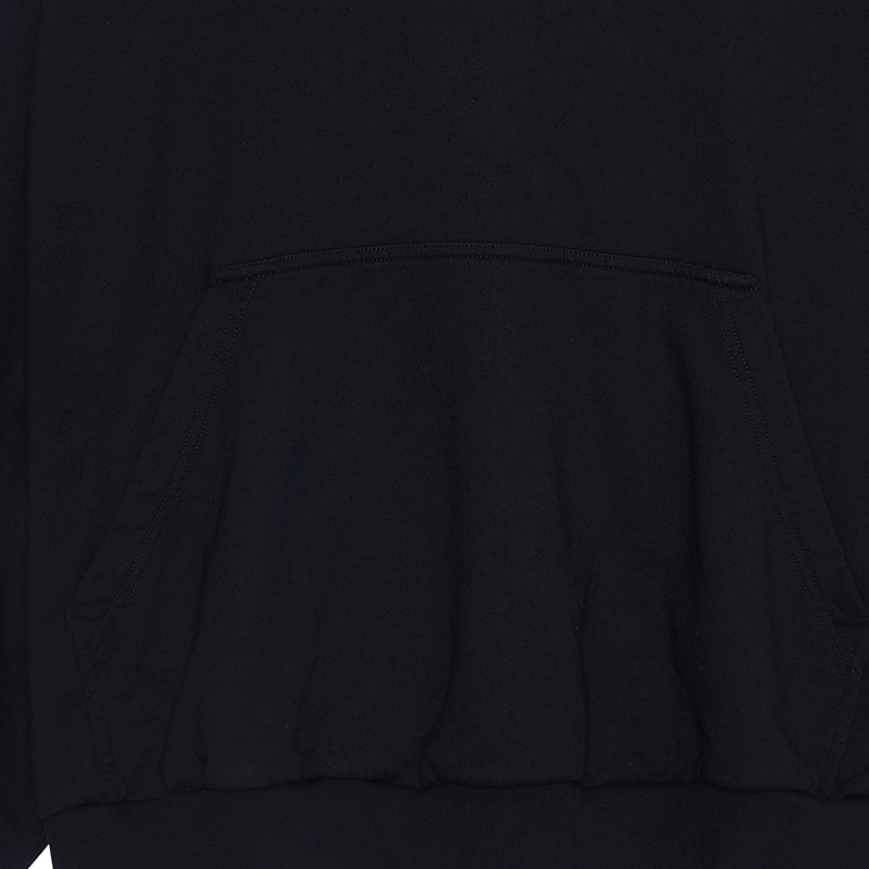 Shop 발렌시아가 아디다스 FW22 블랙 스트라이프 로고 프린트 후디 남녀공용 오버핏. 729322TNVN28482