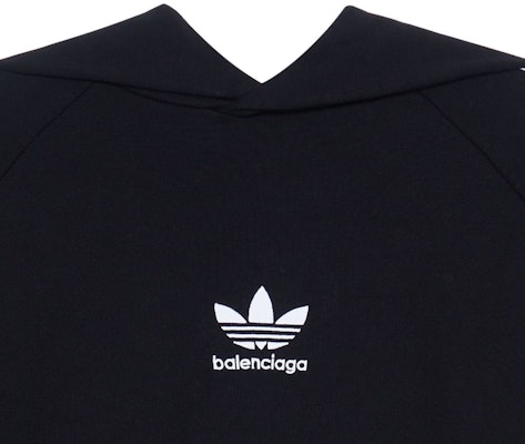 발렌시아가 아디다스 FW22 블랙 스트라이프 로고 프린트 후디 남녀공용 오버핏. 729322TNVN28482 Details for 발렌시아가 아디다스 FW22 블랙 스트라이프 로고 프린트 후디 남녀공용 오버핏. 729322TNVN28482