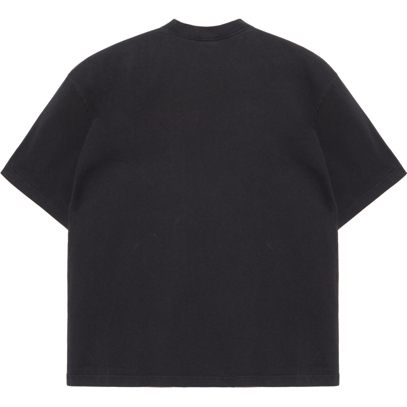 Lookbook Balenciaga x adidas FW22 刺繡標誌寬鬆版型黑色男士T恤 723976TNVN81070