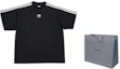 Shop Balenciaga x adidas FW22 Logo Print Black Oversized T-Shirt. 739101TNVA68482