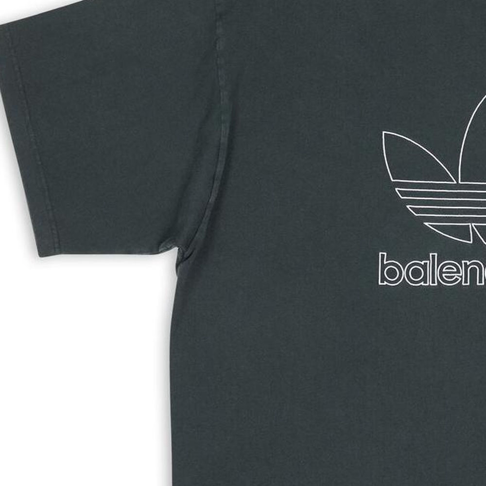 Balenciaga Adidas FW22 Logo Print Unisex Loose Fit T-Shirt in Dark Green. 723976TNVN83775 圖 9