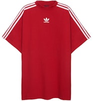 Balenciaga x Adidas FW22 Red 3-Stripes Logo Print Oversized T-Shirt Men’s 739101TNVA66542 Balenciaga x Adidas FW22 Red 3-Stripes Logo Print Oversized T-Shirt Men’s 739101TNVA66542