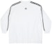 Order Balenciaga x adidas FW22 Striped Logo Crewneck Relaxed Long Sleeve Tee Unisex White 728789TNVA61156