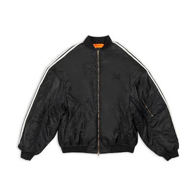Balenciaga Adidas FW22 Striped Zip Jacket Black Regular Fit Long Sleeve. 725335TNO271000
