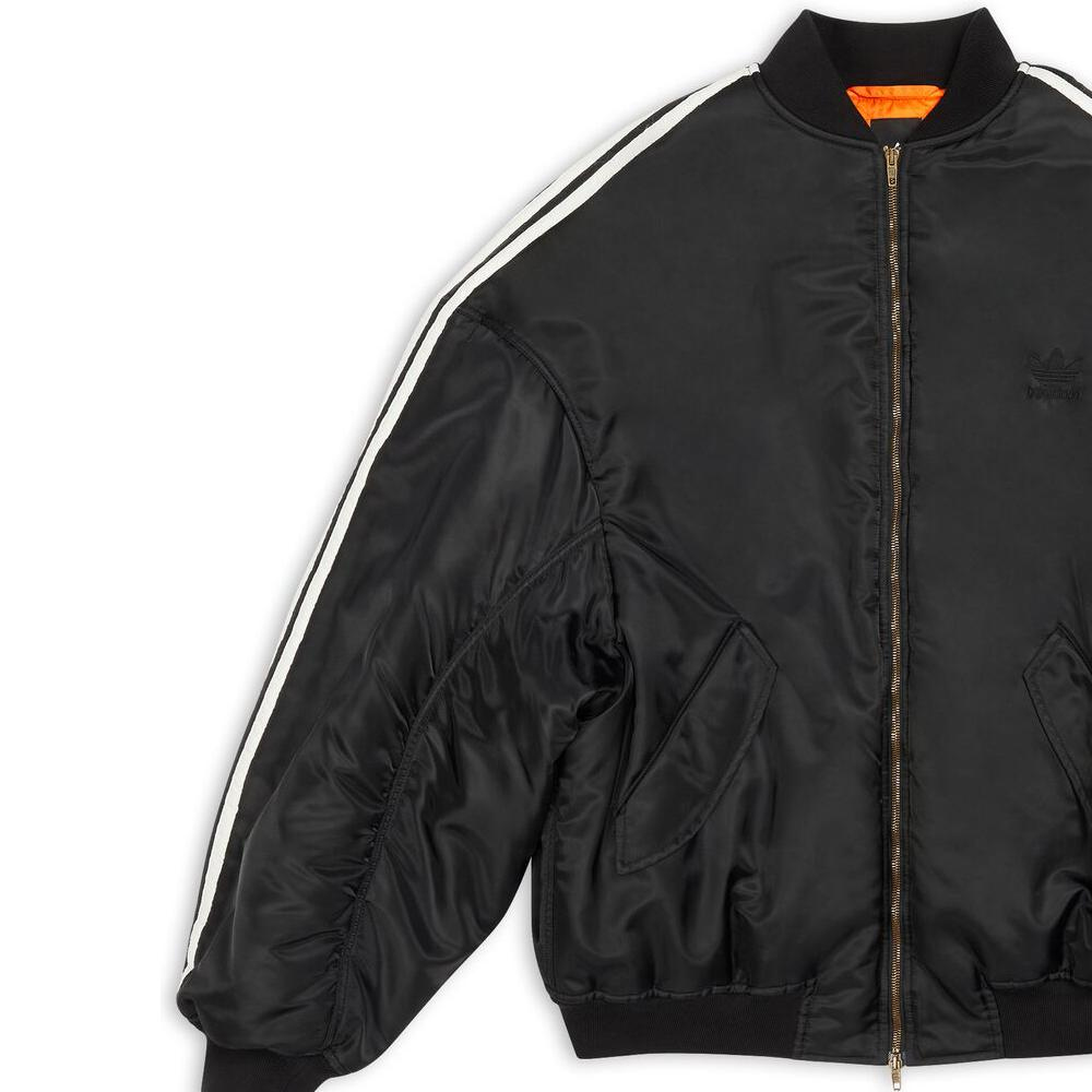 Cheap 巴黎世家 x 愛迪達 FW22 黑色條紋拉鍊外套 常規版型 長袖上衣 725335TNO271000