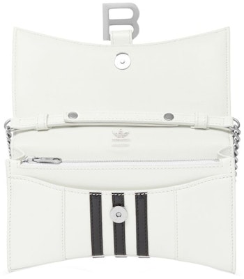 Balenciaga x adidas Hourglass Wallet With Chain White Order Balenciaga x adidas Hourglass Wallet With Chain White